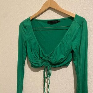 House of Harlow 1960 Emerald Crop Top